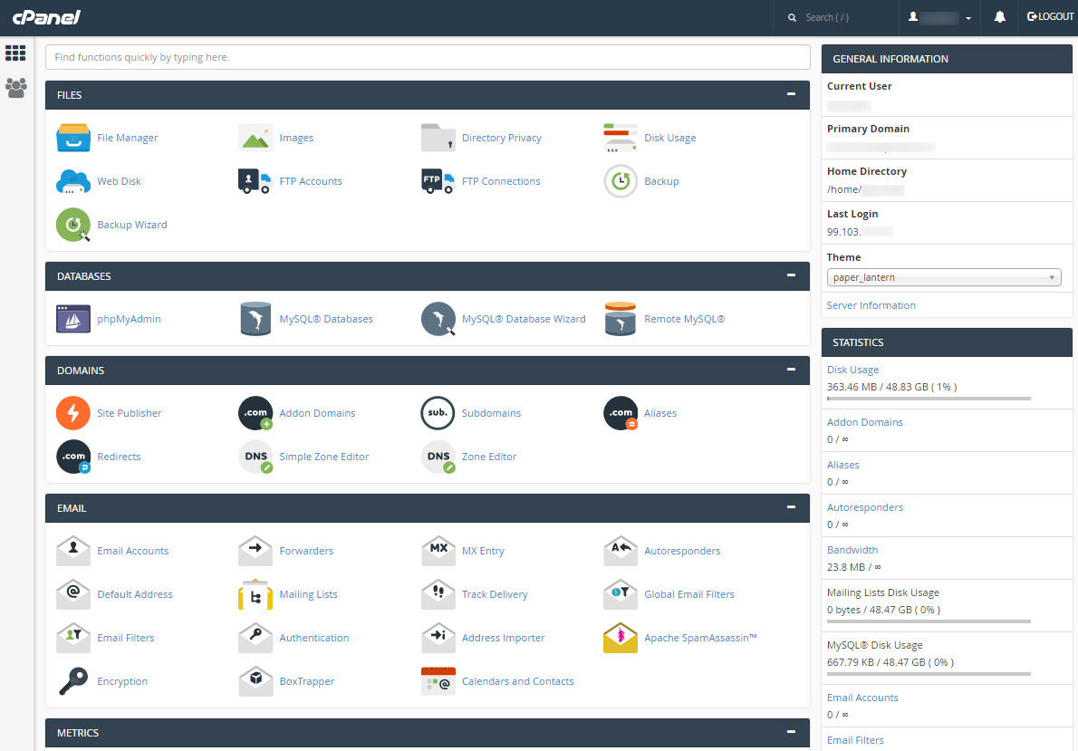 EPhost cPanel