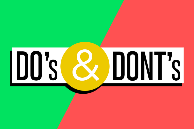 DOs and DONTs For Starting Your Website